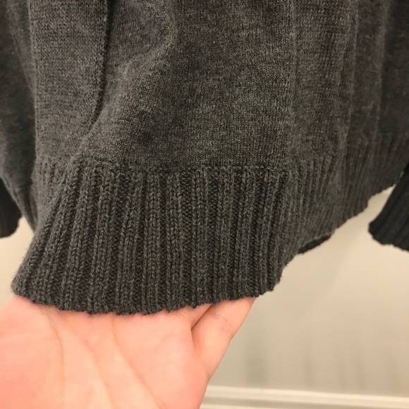 Anthropologie Shae Cardigan Sweater Medium gray cotton - Picture 8 of 11